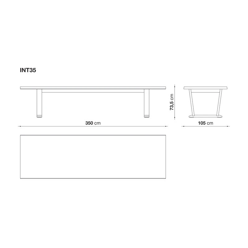 Maxalto INTOTO Tisch - 350 cm