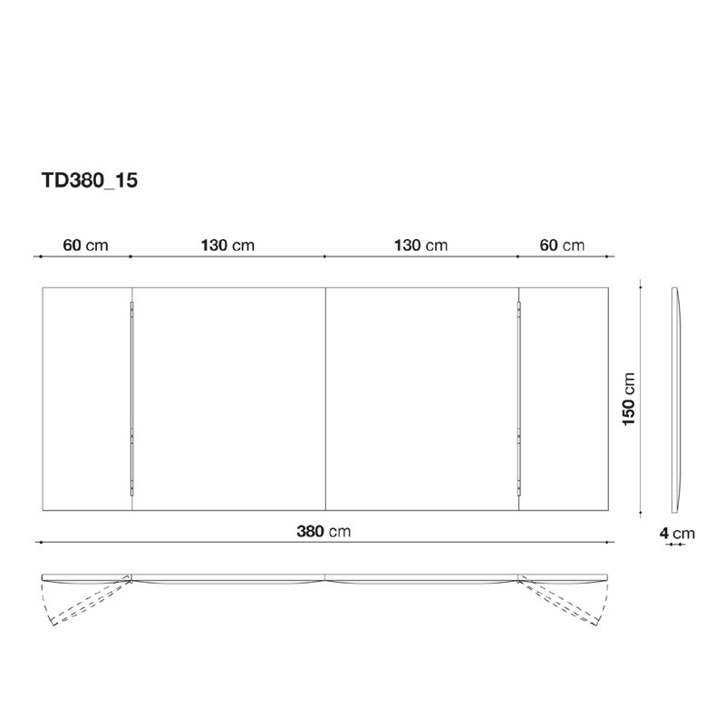 Maxalto DIKE Kopfteil für Bett - Höhe 150 cm