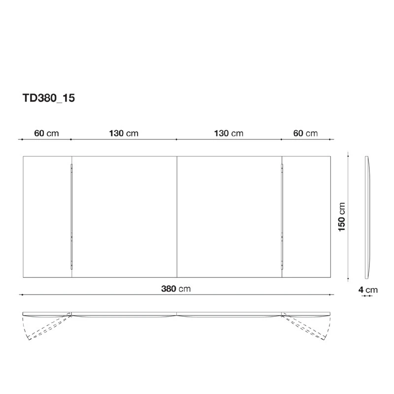 Maxalto DIKE Kopfteil für Bett - Höhe 150 cm