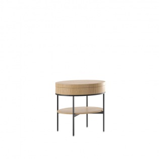 Maxalto EBE Nachttisch, oval, 64x48cm