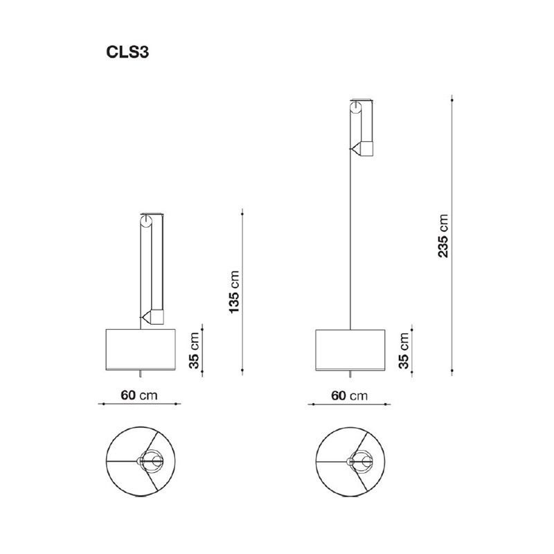 Maxalto LEUKON Hängeleuchte, rund - ⌀ 60 cm