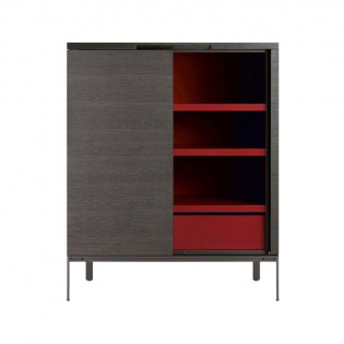 Maxalto MIDA Kommode, innen rot, 120 x 146 cm