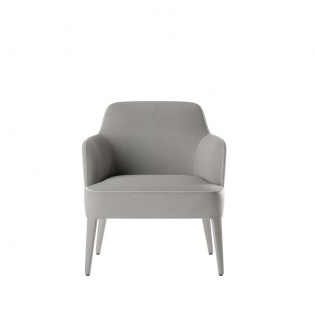 FEBO breiter Armlehnstuhl LOW, Beine bezogen