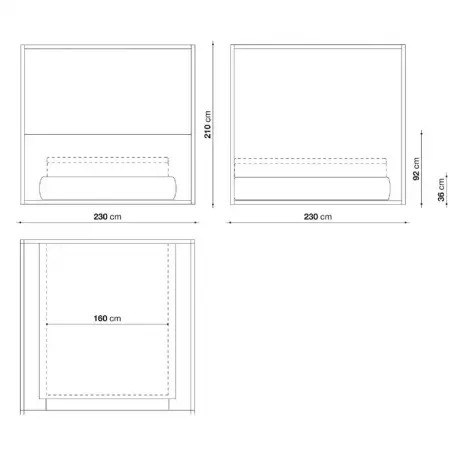 Maxalto ALCOVA Bett - 160 x 180 cm